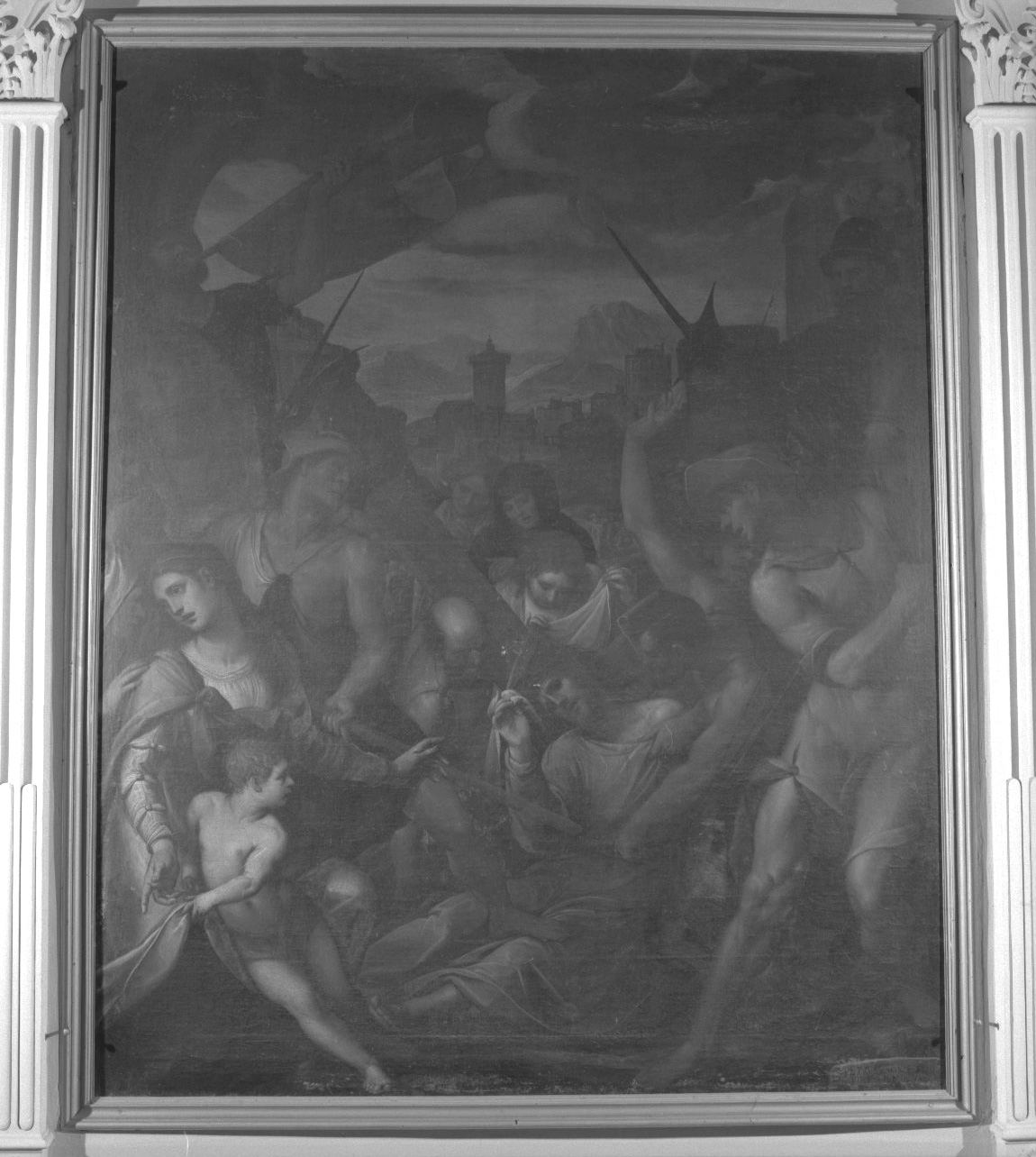 Cristo cade sotto la croce (dipinto) di Sorri Pietro (sec. XVII)