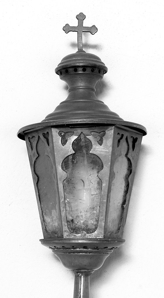lanterna processionale, serie - bottega toscana (seconda metà sec. XIX)