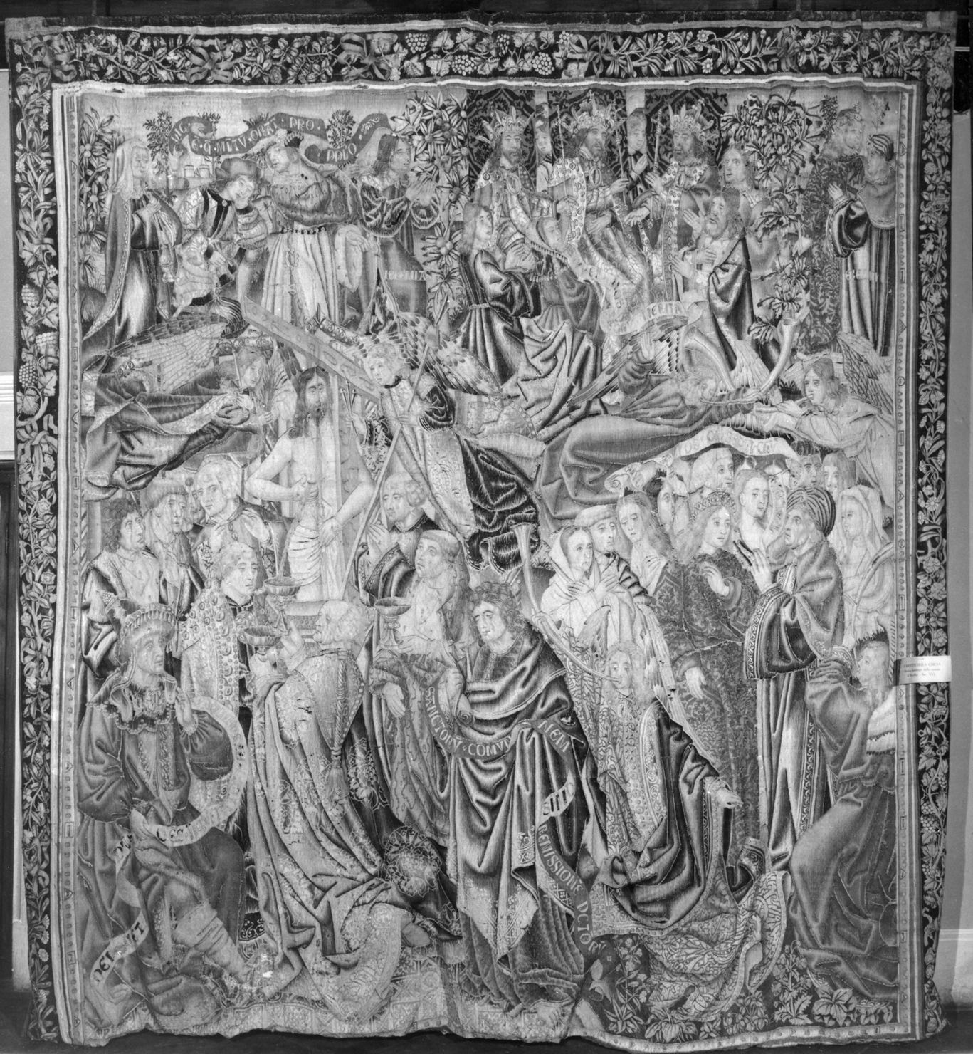 articoli del credo/ messa di San Gregorio (arazzo, elemento d'insieme) - manifattura di Bruxelles (fine/inizio secc. XV/ XVI)