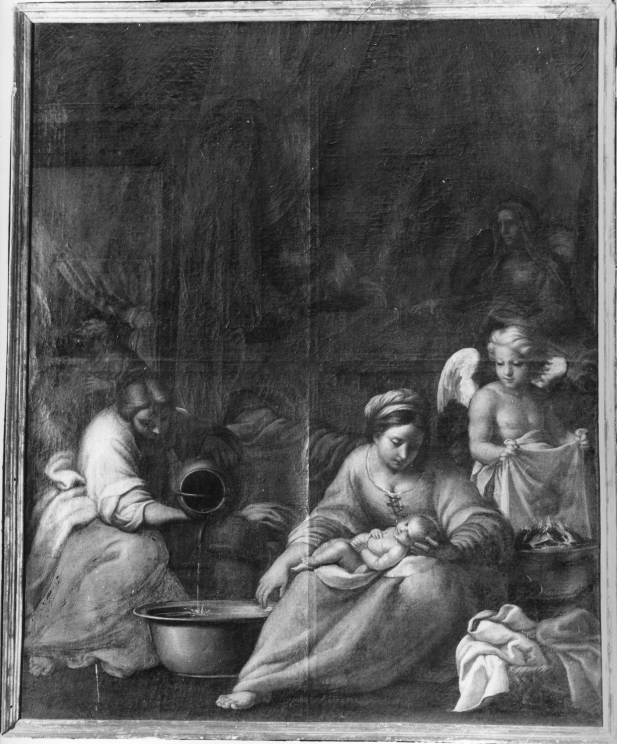 nascita di Maria Vergine (dipinto) - ambito senese (seconda metà sec. XVII)