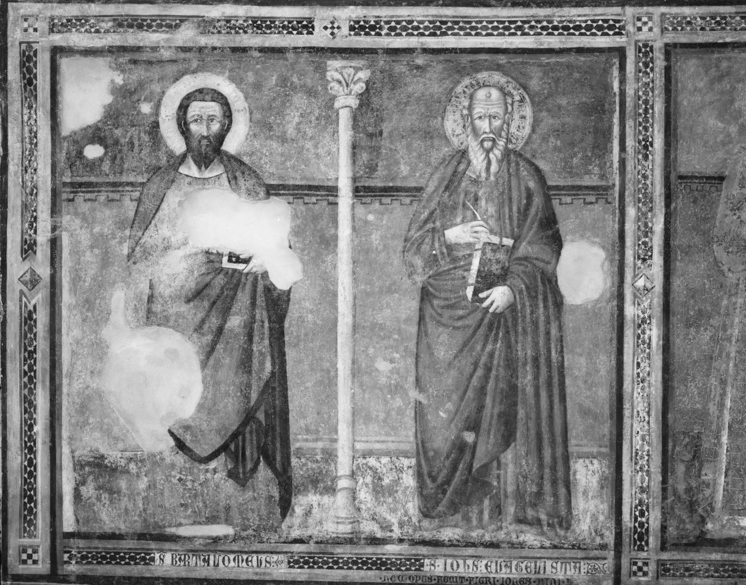 San Bartolomeo e San Giovanni Evangelista (dipinto) - ambito senese (fine/inizio secc. XIII/ XIV)