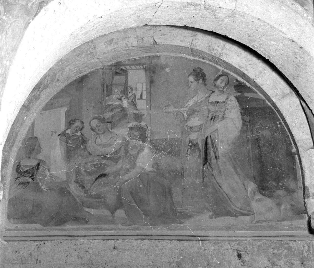 nascita di Maria Vergine (dipinto, elemento d'insieme) di Rustici Francesco detto Rustichino (attribuito) (primo quarto sec. XVII)