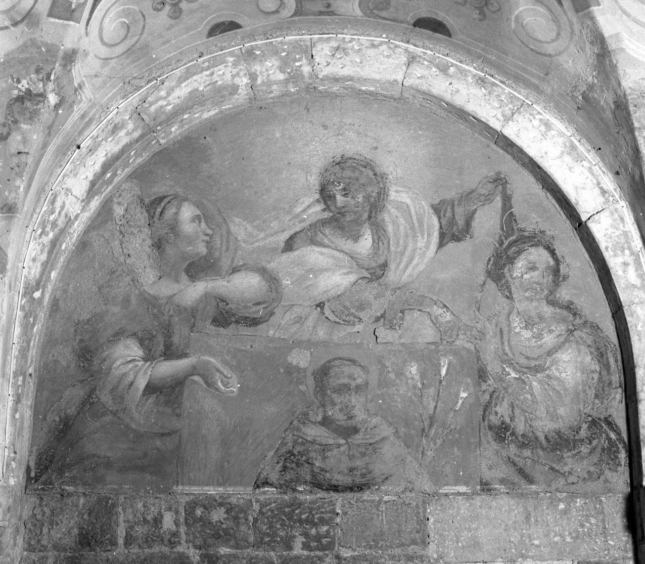 apparizione dell'immagine di San Domenico in Soriano (dipinto, elemento d'insieme) di Rustici Francesco detto Rustichino (attribuito) (primo quarto sec. XVII)