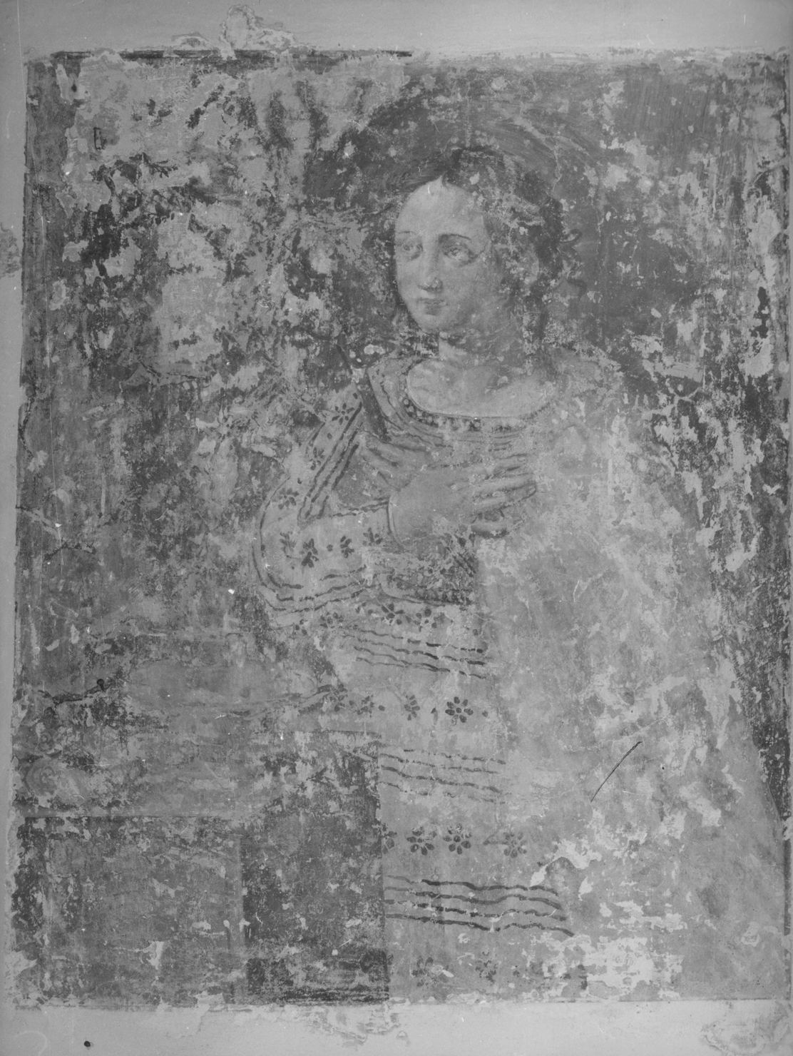 figura femminile (dipinto, elemento d'insieme) di Nasini Francesco (sec. XVII)