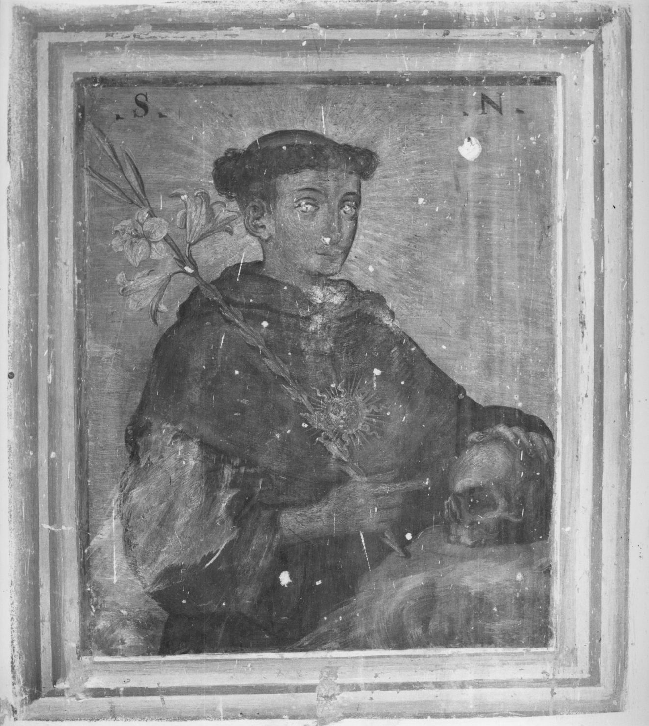 San Bernardino da Siena (dipinto, elemento d'insieme) di Nasini Francesco (sec. XVII)