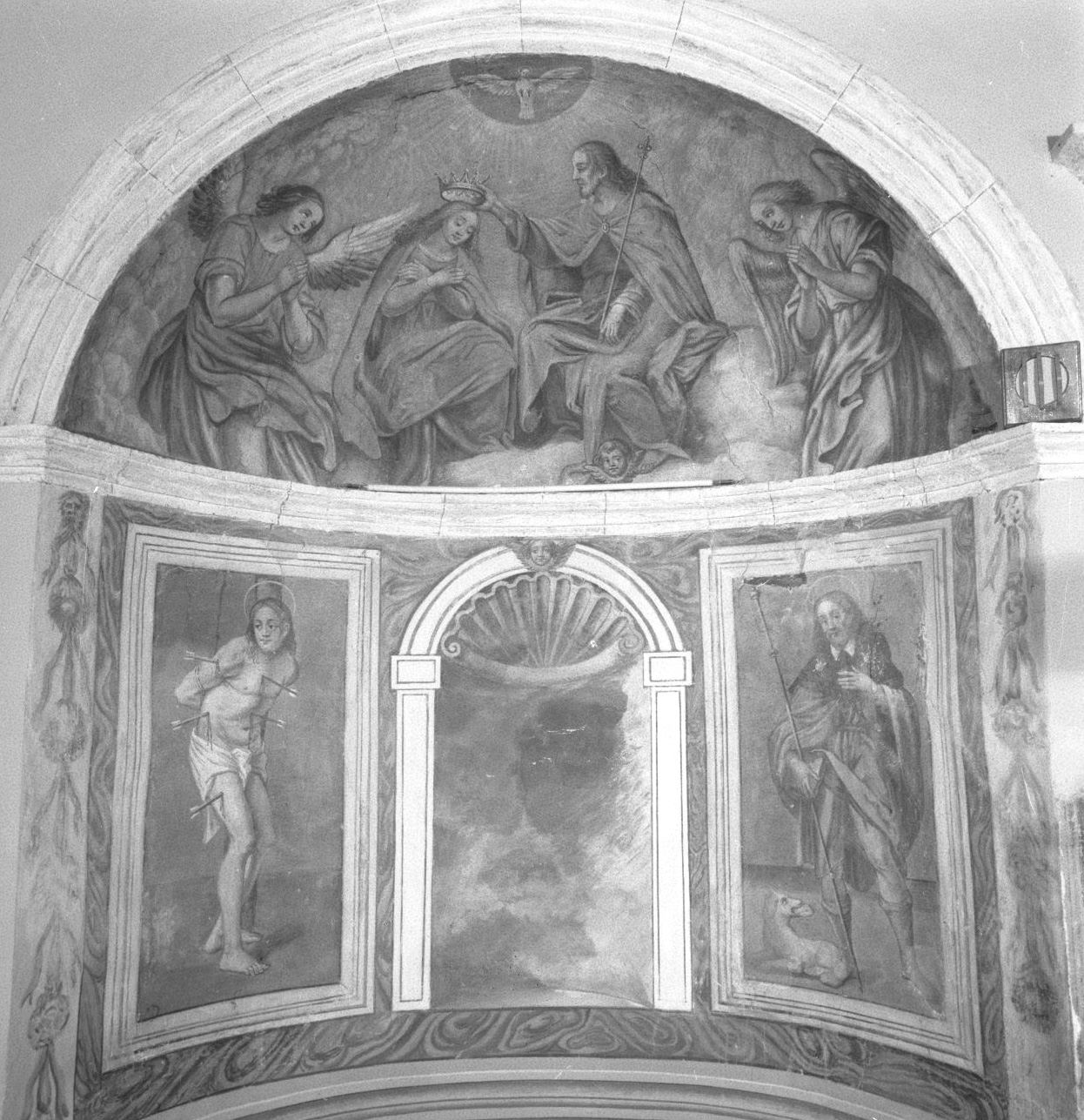 San Sebastiano e San Rocco (dipinto, elemento d'insieme) - ambito italiano (prima metà sec. XVII)