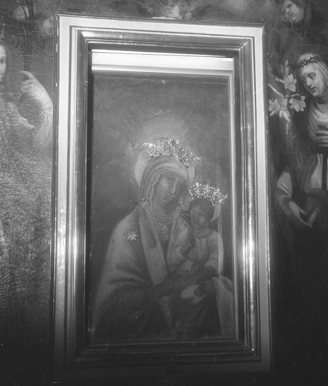 Madonna con Bambino (dipinto, elemento d'insieme) - ambito senese (seconda metà sec. XVI)