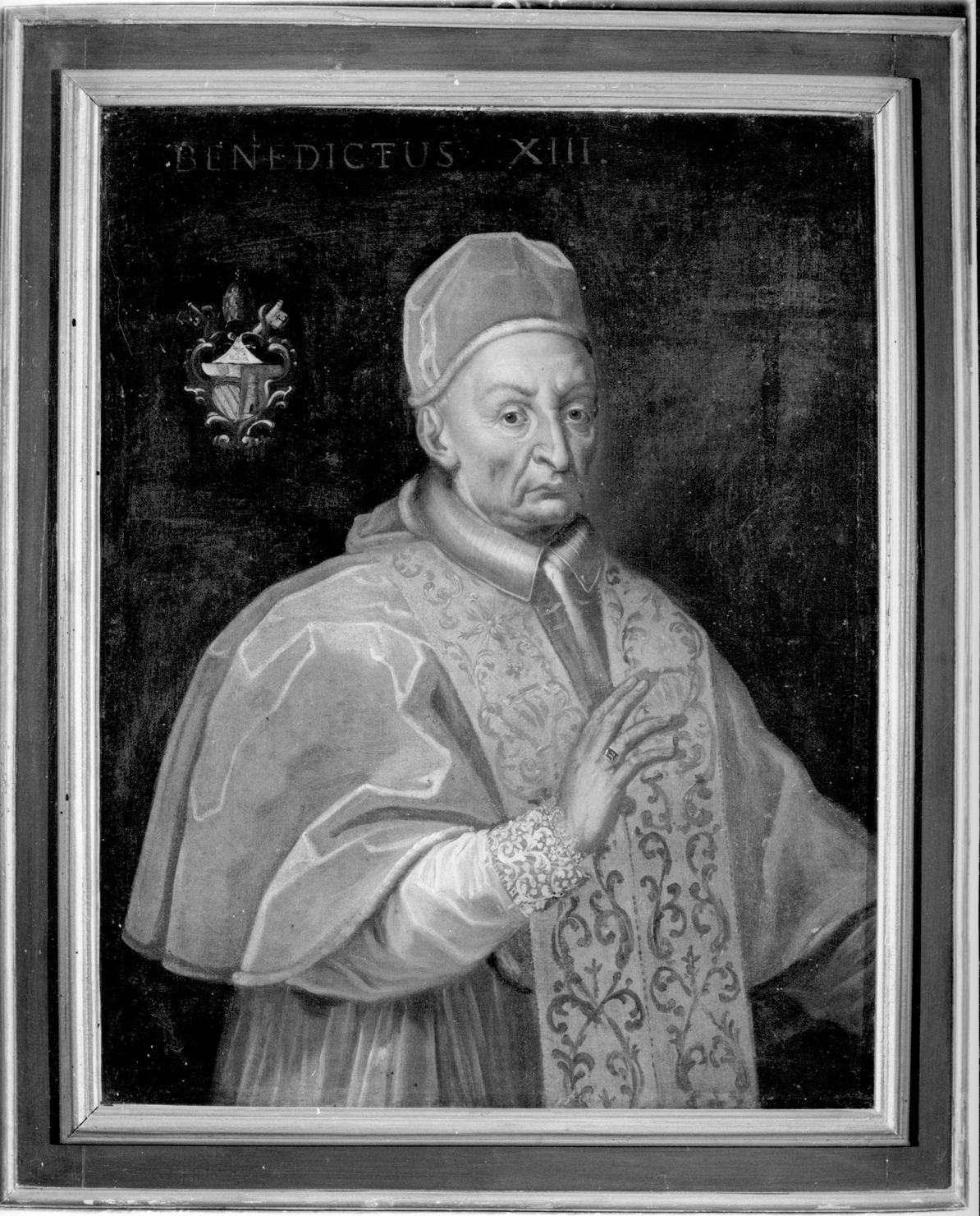 ritratto di papa Benedetto XIII (dipinto, elemento d'insieme) - ambito senese (prima metà sec. XVIII)