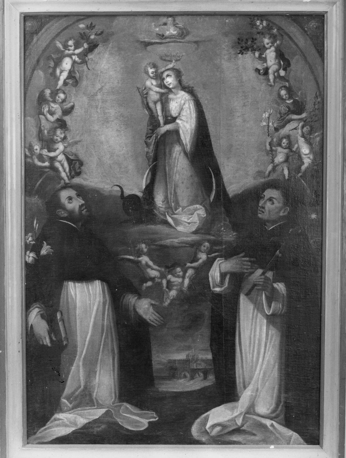 Immacolata Concezione e santi (dipinto) - ambito senese (prima metà sec. XVIII)