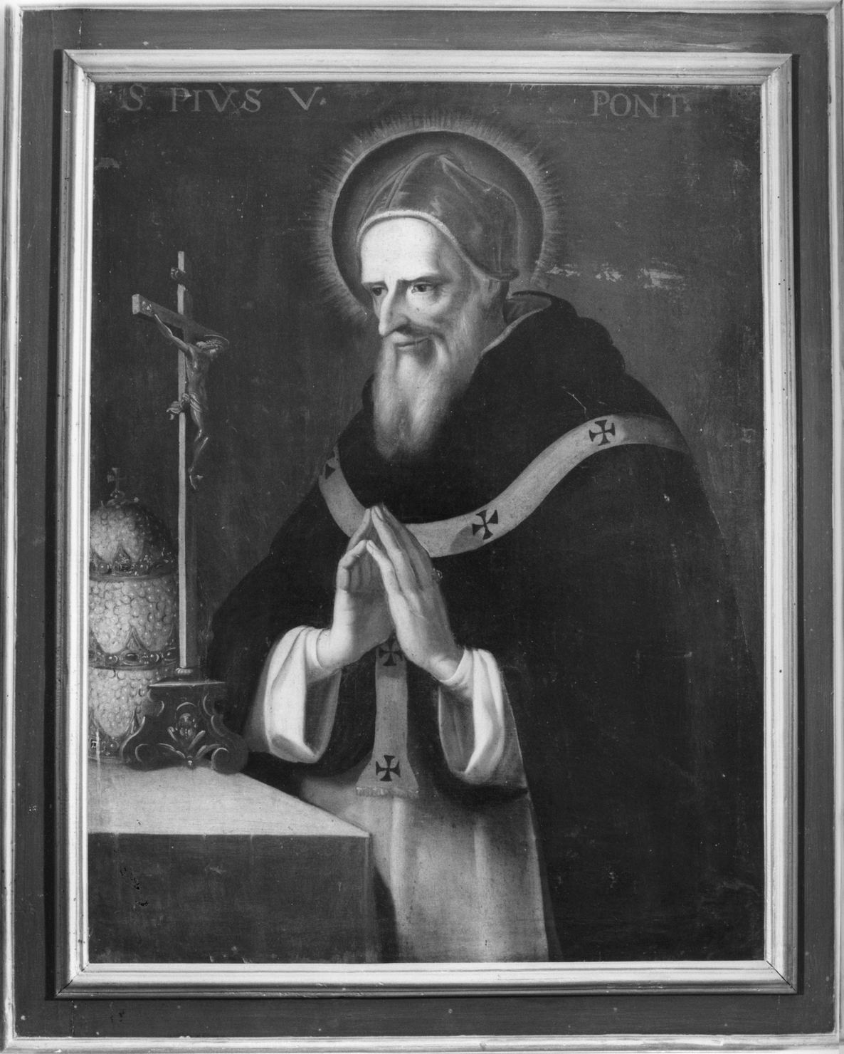 ritratto di papa Pio V (dipinto, elemento d'insieme) - ambito toscano (prima metà sec. XVIII)