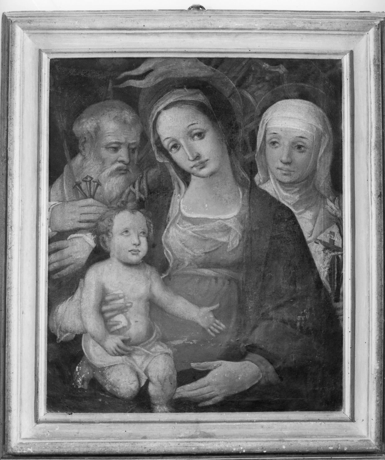 Madonna con Bambino e Santi (dipinto) - ambito senese (primo quarto sec. XVII)