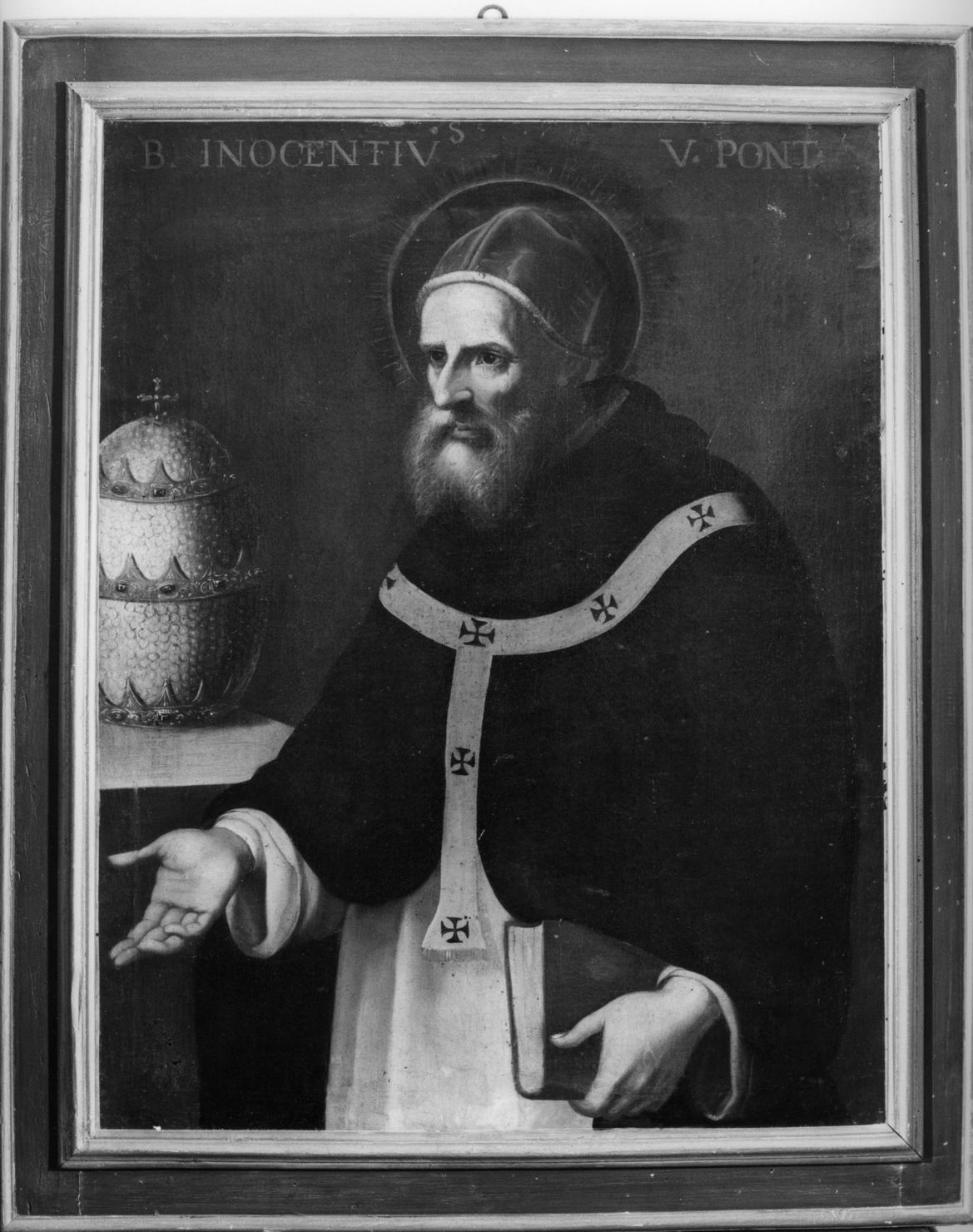 ritratto di papa Innocenzo V (dipinto, elemento d'insieme) - ambito senese (prima metà sec. XVIII)