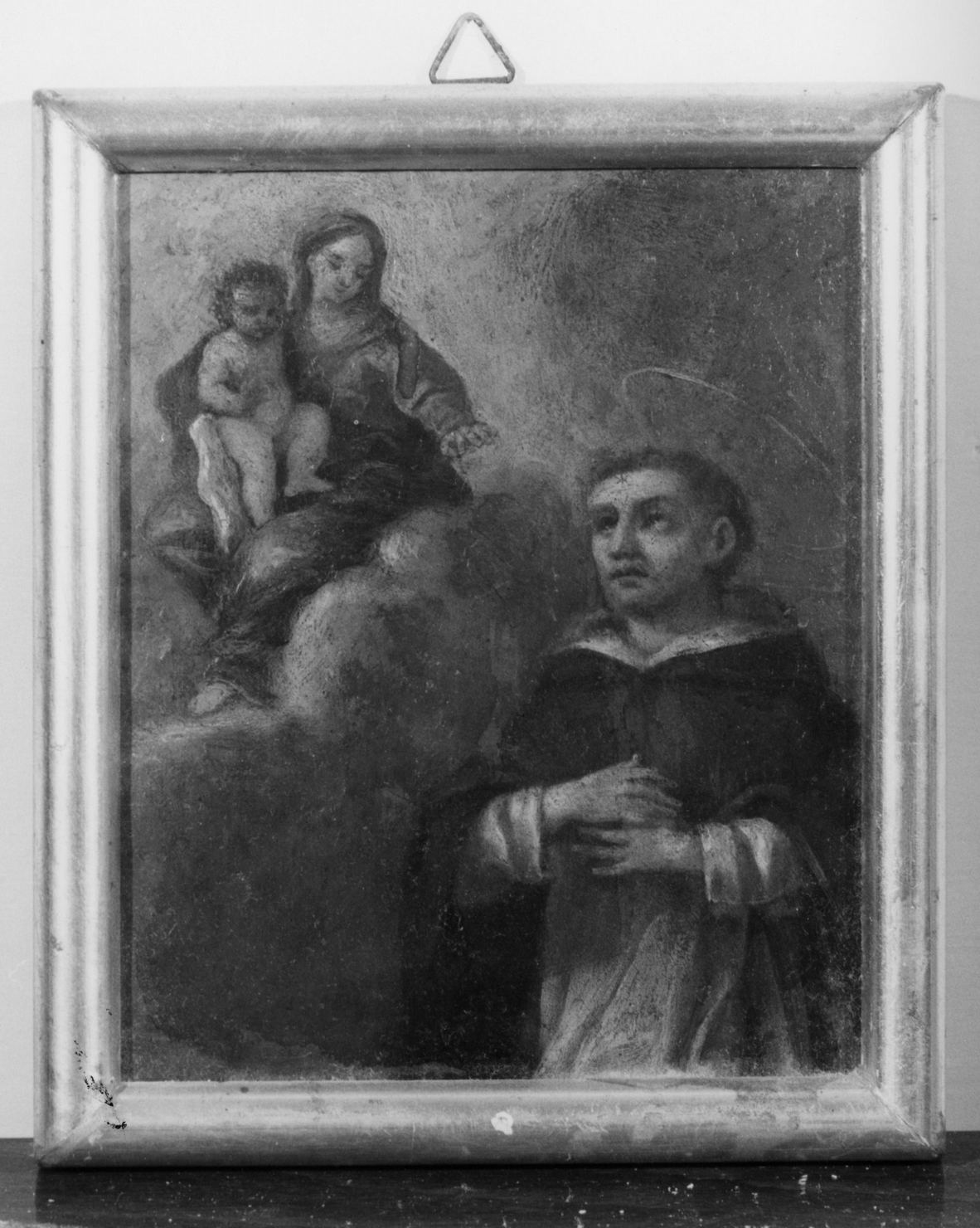 Madonna con Bambino e Santo (dipinto) - ambito senese (ultimo quarto sec. XVI)