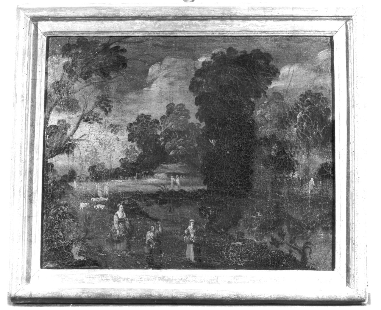 paesaggio roccioso (dipinto) - ambito toscano (sec. XVIII)
