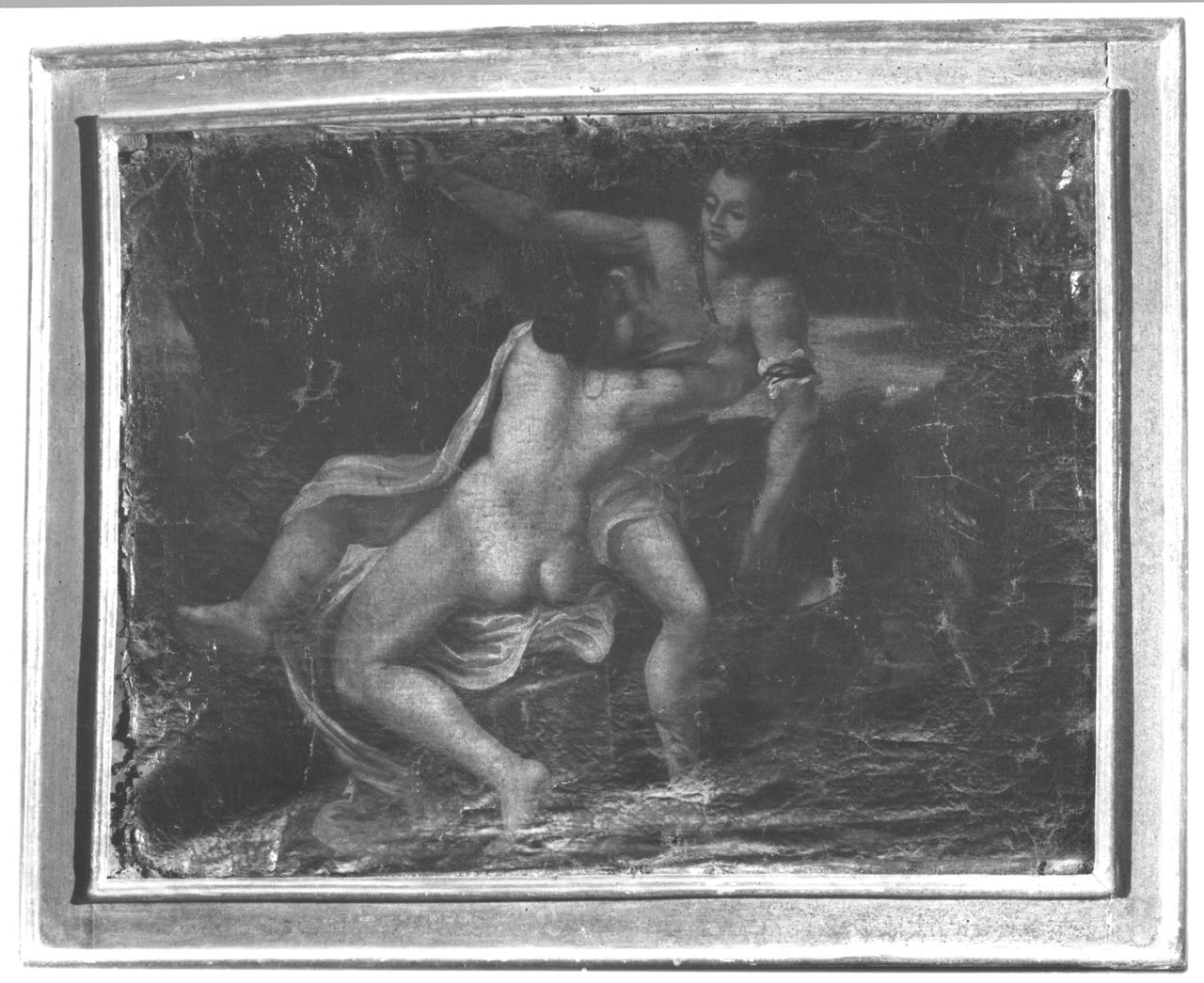 Venere e Adone (dipinto, elemento d'insieme) - ambito senese (sec. XVIII)