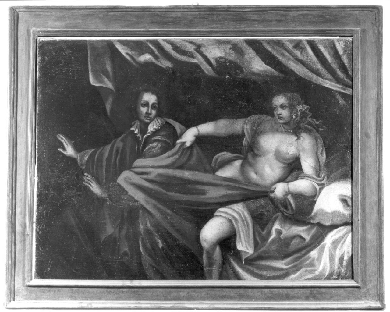 Giuseppe e la moglie di Putifarre (dipinto, elemento d'insieme) - ambito senese (sec. XVIII)