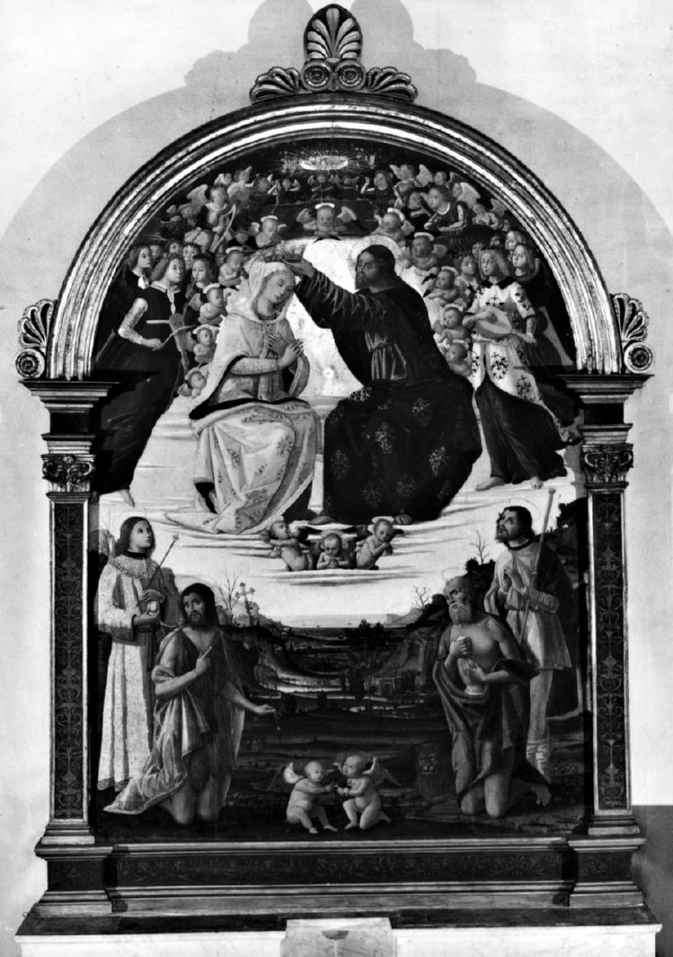 incoronazione di Maria Vergine (dipinto) di Fungai Bernardino (sec. XVI)