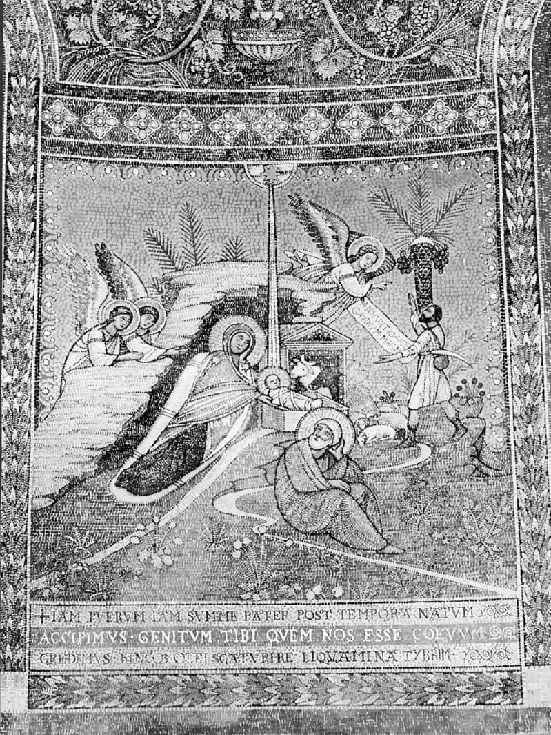 natività di Gesù (dipinto, ciclo) di Viligiardi Arturo (fine sec. XIX)