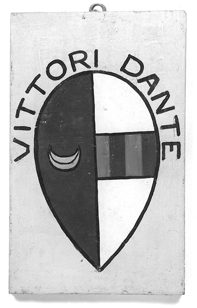 stemma gentilizio di Dante Vittori (dipinto, elemento d'insieme) - ambito senese (metà sec. XX)
