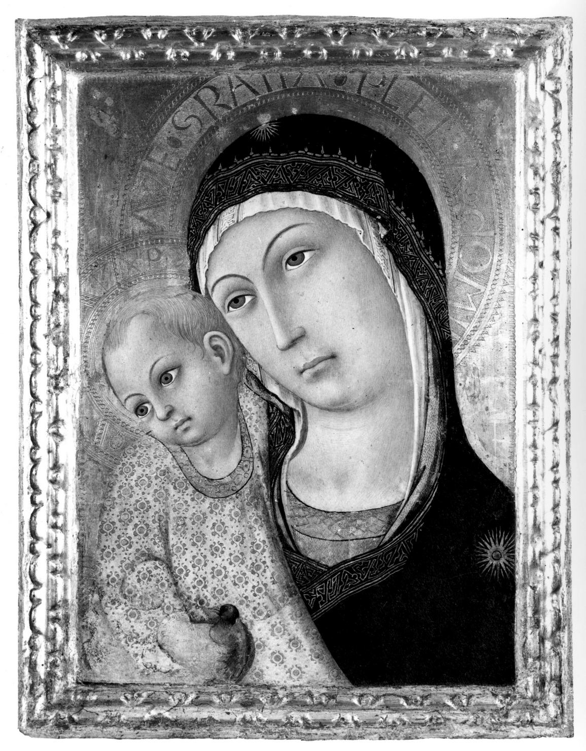 Madonna del Pilastro, Madonna con Bambino (dipinto) di Sano di Pietro (sec. XV)