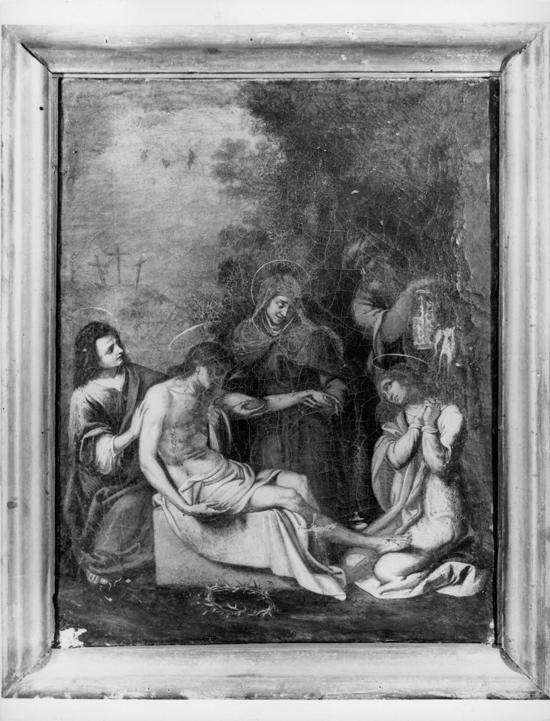 compianto sul Cristo morto (dipinto) - ambito toscano (sec. XVII)