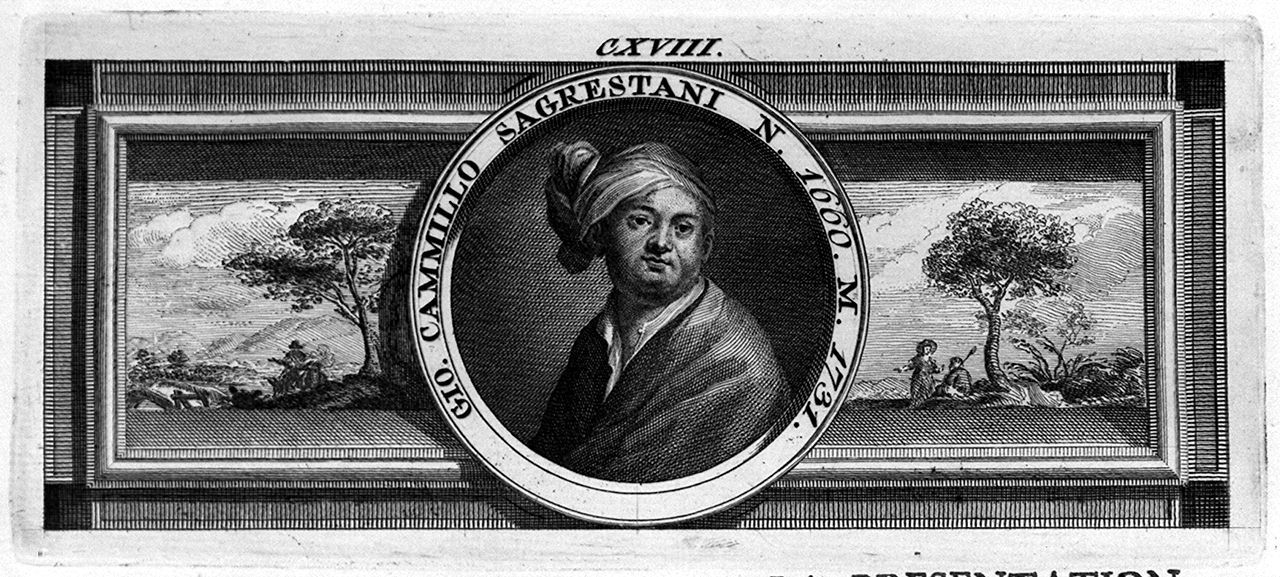ritratto di Giovanni Camillo Sagrestani (stampa, elemento d'insieme) di Lasinio Carlo (sec. XVIII)