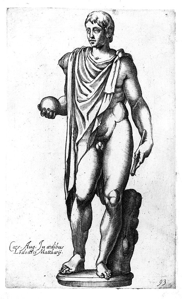statua di Cesare (stampa, elemento d'insieme) di Cavalleriis Giovanni Battista de' (sec. XVI)