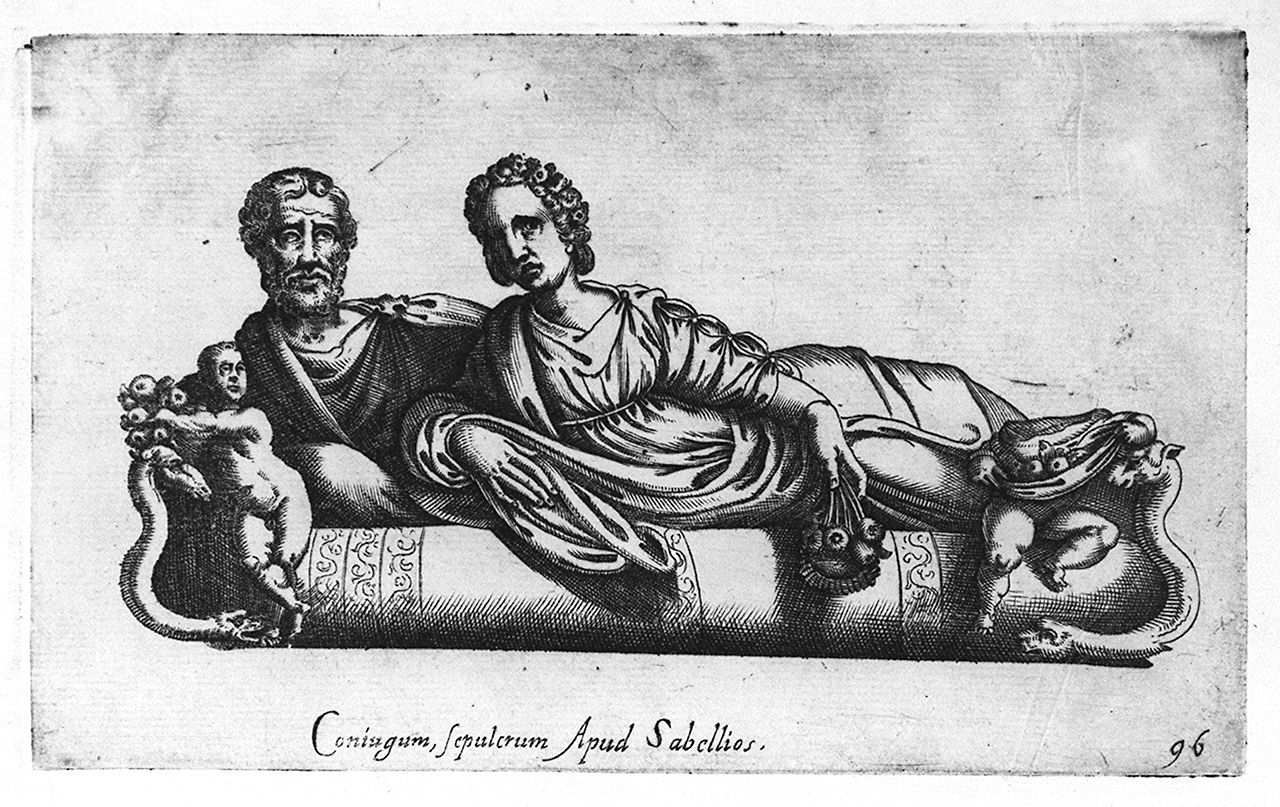 sepolcro coniugale (stampa, elemento d'insieme) di Cavalleriis Giovanni Battista de' (sec. XVI)