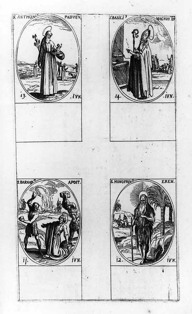 martirio di San Barnaba (stampa, elemento d'insieme) di Henriet Israel, Callot Jacques (e aiuti) (metà sec. XVII, sec. XVIII)