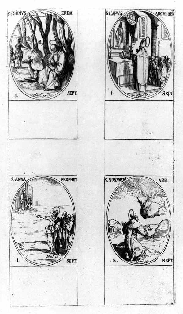 scene sacre (stampa, elemento d'insieme) di Henriet Israel, Callot Jacques (e aiuti) (metà sec. XVII, sec. XVIII)