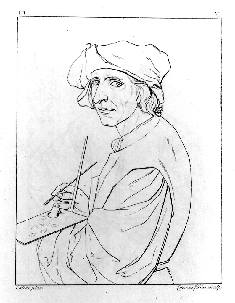 autoritratto di Jacob Cornelisz Van Oostanen (stampa, elemento d'insieme) di Lasinio Giovanni Paolo, Gozzini Vincenzo (sec. XIX)