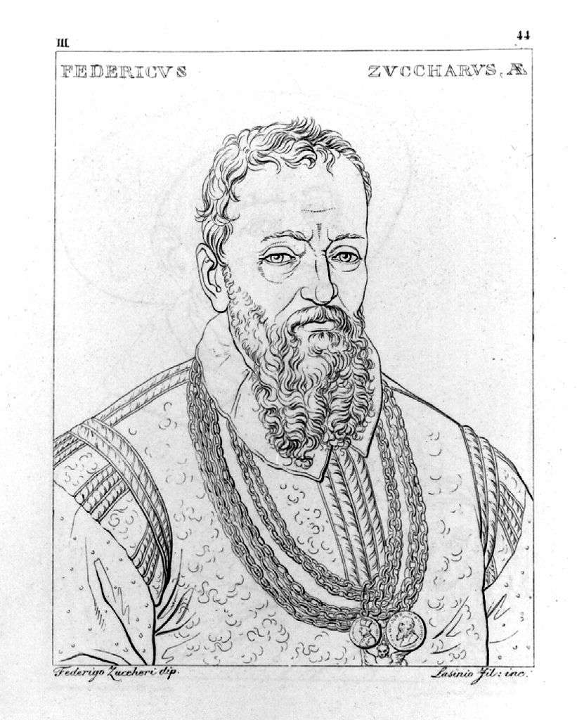 ritratto di Federico Zuccari (stampa, elemento d'insieme) di Lasinio Giovanni Paolo, Gozzini Vincenzo (sec. XIX)