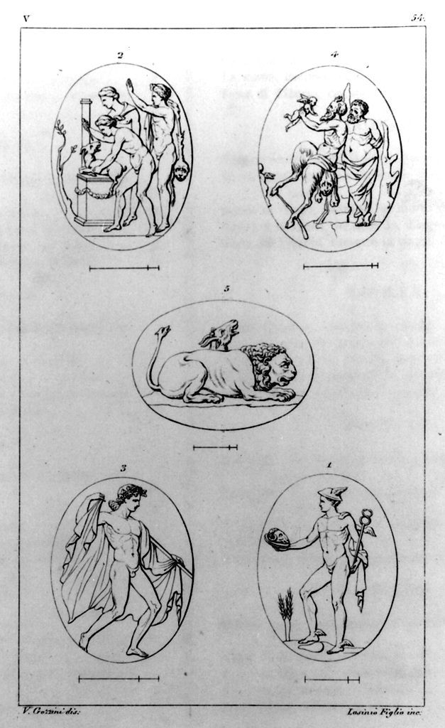 scene mitologiche (stampa, elemento d'insieme) di Lasinio Giovanni Paolo, Chiari Alessandro (sec. XIX)