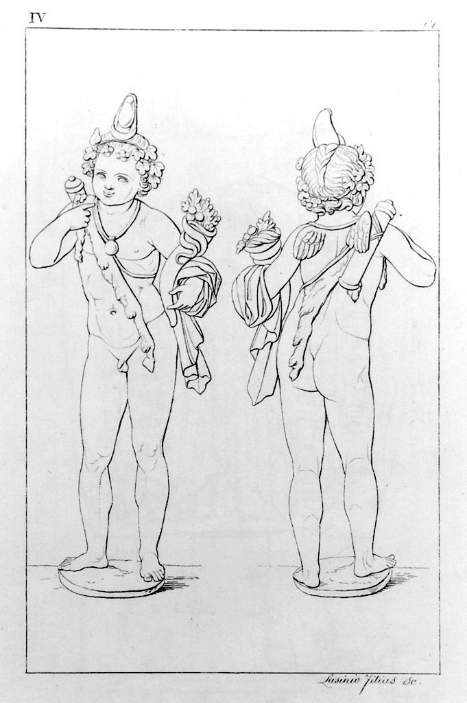Arpocrate (stampa, elemento d'insieme) di Lasinio Giovanni Paolo, Gozzini Vincenzo (sec. XIX)