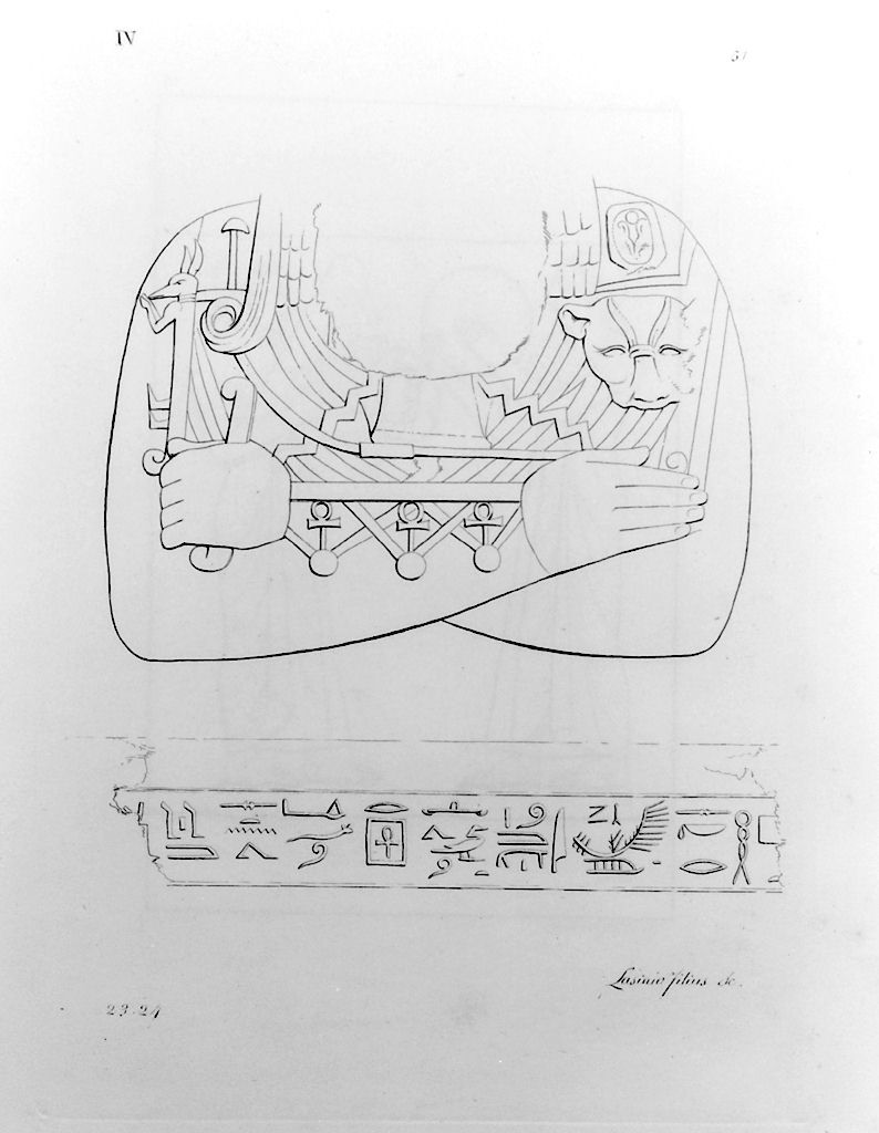 braccia del sacerdote Ptahmose (stampa, elemento d'insieme) di Lasinio Giovanni Paolo, Gozzini Vincenzo (sec. XIX)