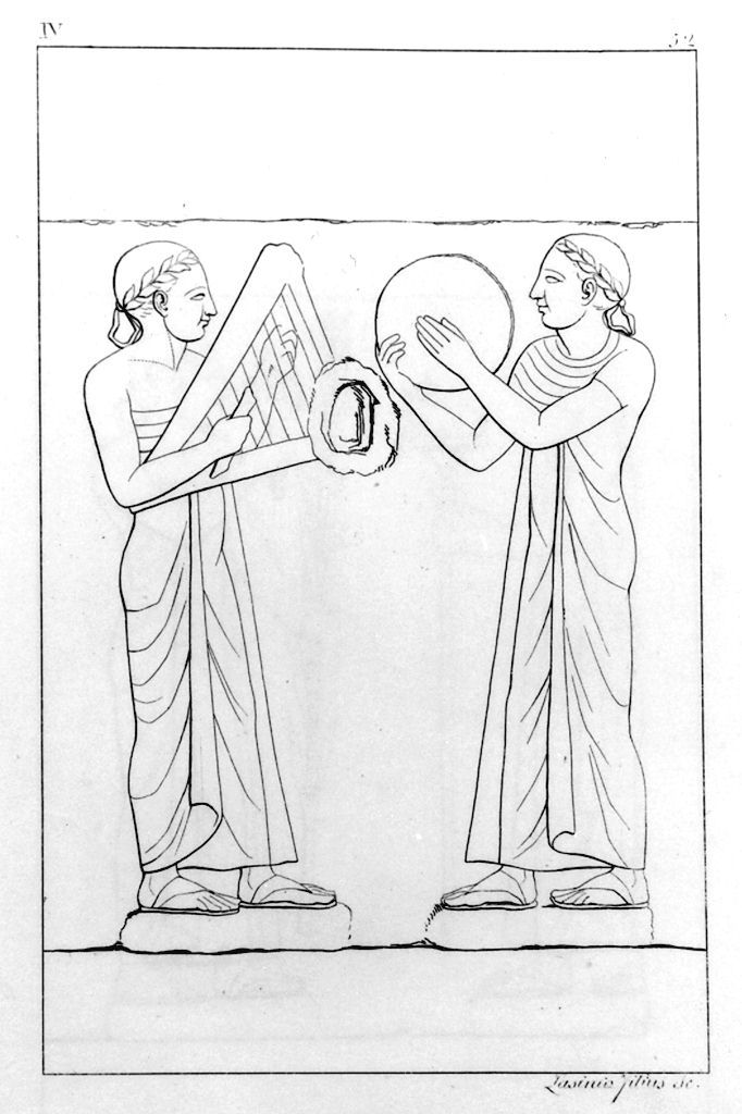 figure con strumenti musicali (stampa, elemento d'insieme) di Lasinio Giovanni Paolo, Gozzini Vincenzo (sec. XIX)
