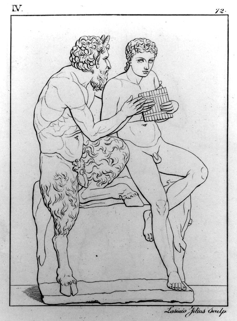 Pan e Dafni (stampa, elemento d'insieme) di Lasinio Giovanni Paolo, Gozzini Vincenzo (sec. XIX)