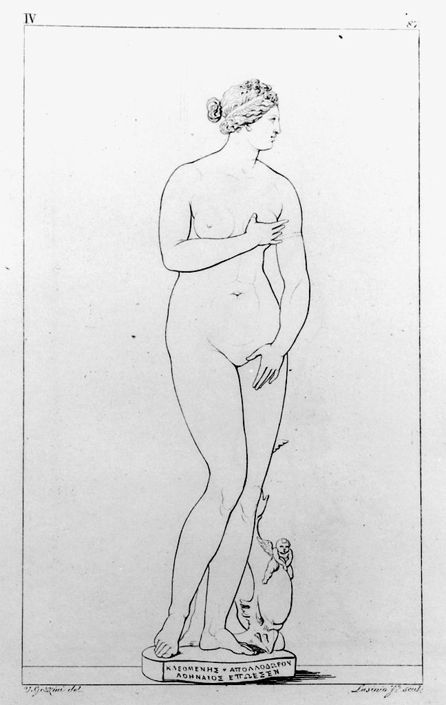 Venere dei Medici, Venere (stampa, elemento d'insieme) di Lasinio Giovanni Paolo, Gozzini Vincenzo (sec. XIX)