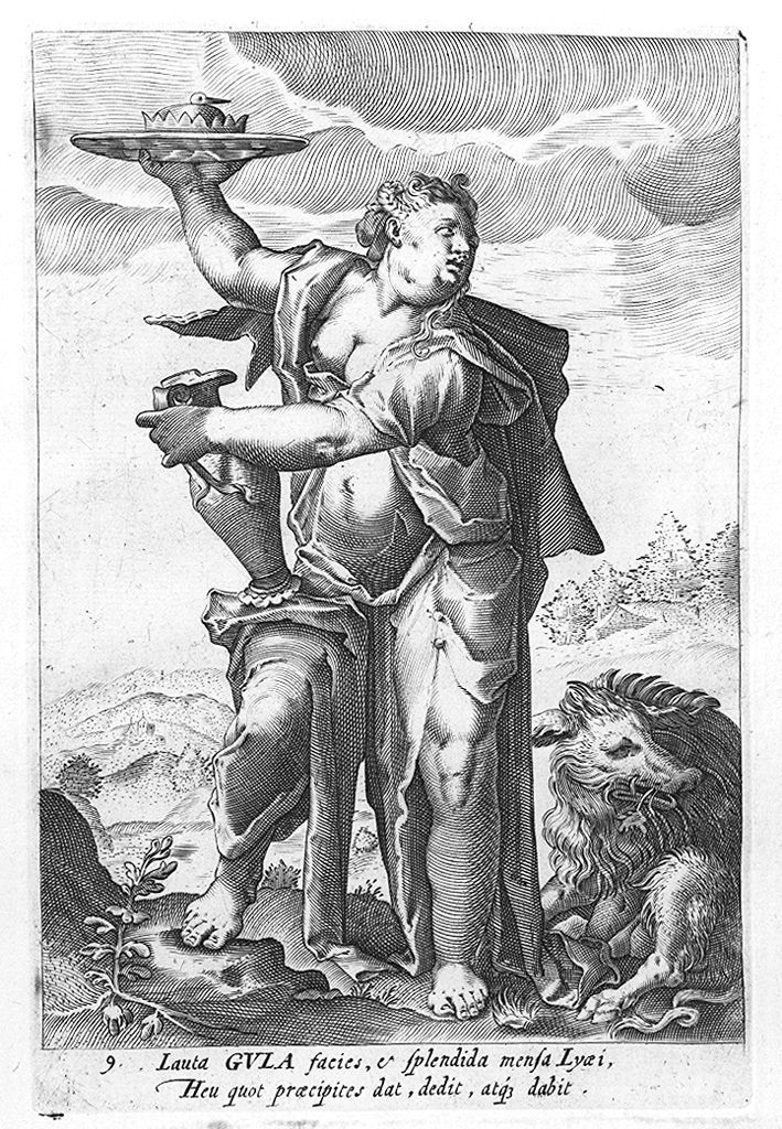 Gola (stampa, elemento d'insieme) di Thomassin Philippe, Goltzius Hendrick (secc. XVI/ XVII)