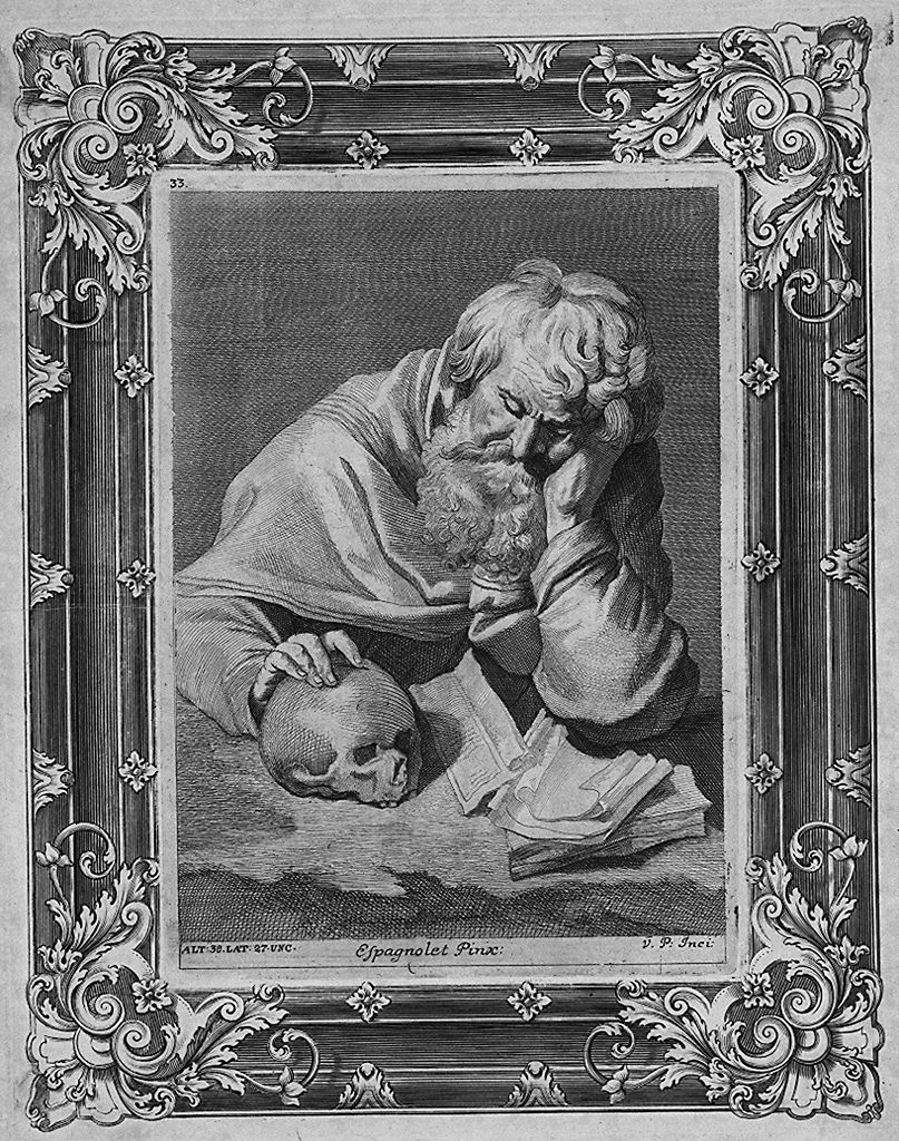 Vecchiaia (stampa, stampa composita) di Prenner Anton Joseph von, Fracanzano Francesco (attribuito) (sec. XVIII)