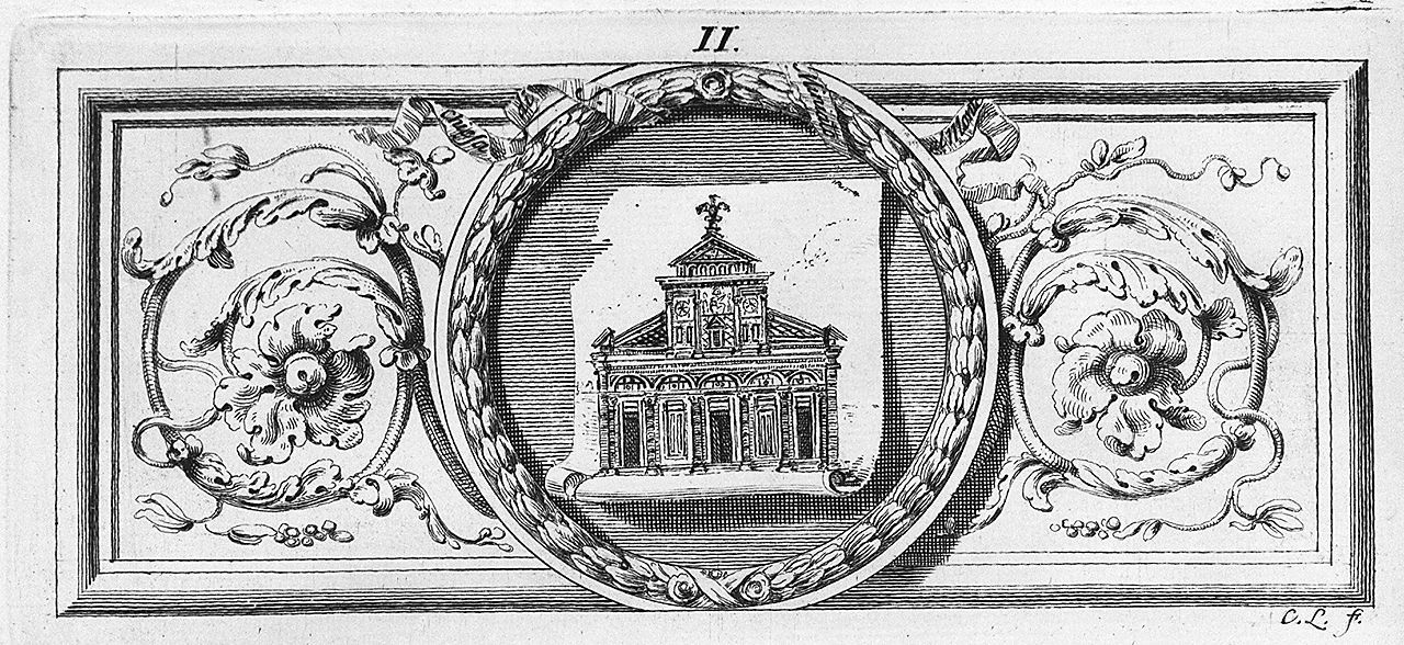 facciata della chiesa di San Miniato al Monte a Firenze (stampa, elemento d'insieme) di Lasinio Carlo (sec. XVIII)