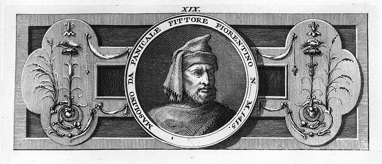 ritratto di Tommaso di Cristoforo Fini detto Masolino da Panicale (stampa, elemento d'insieme) di Lasinio Carlo (sec. XVIII)