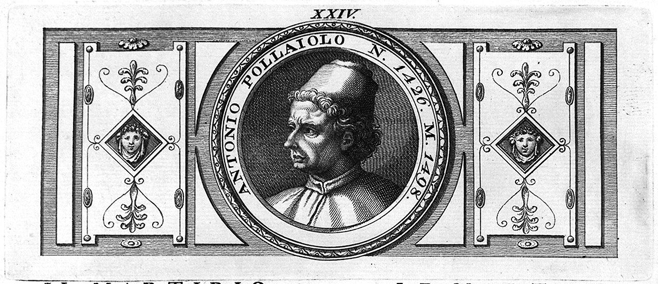 ritratto di Antonio Benci detto il Pollaiolo (stampa, elemento d'insieme) di Lasinio Carlo (sec. XVIII)