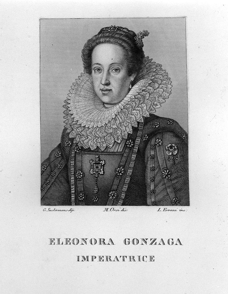 ritratto di Eleonora Gonzaga (stampa, elemento d'insieme) di Suttermans Giusto (sec. XIX)