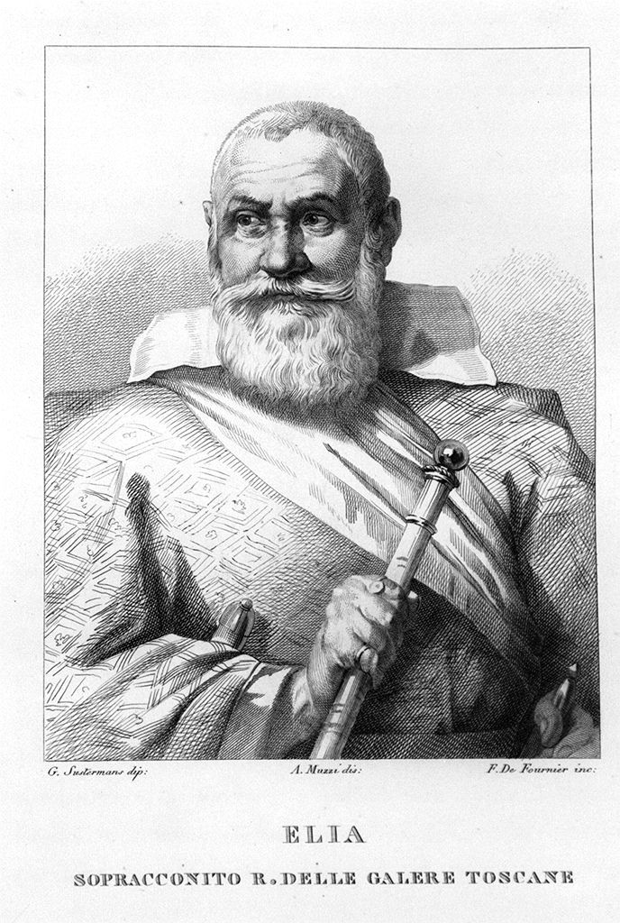 ritratto del comandante Elia (stampa, elemento d'insieme) di Suttermans Giusto (sec. XIX)