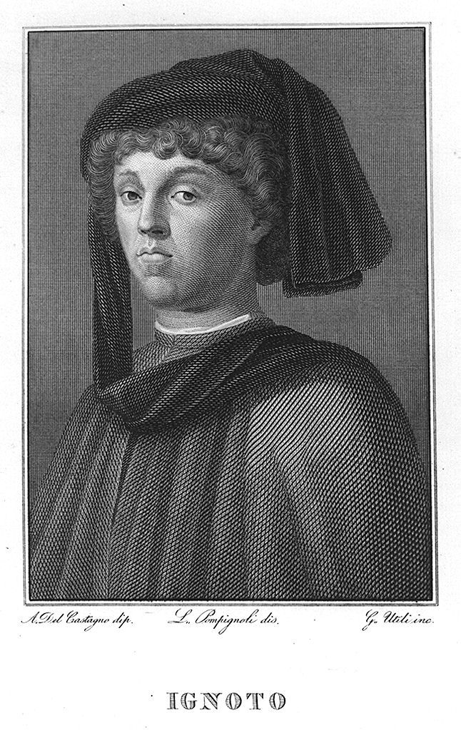 ritratto d'uomo (stampa, elemento d'insieme) di Pompignoli Luigi (sec. XIX)