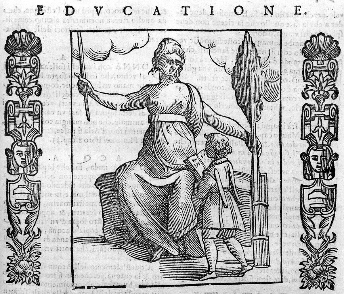 Educazione (stampa, elemento d'insieme) - ambito veneto (sec. XVII)