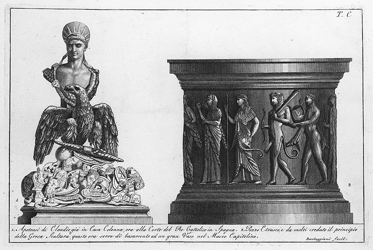 antichità (stampa, elemento d'insieme) di Roccheggiani Lorenzo (secc. XVIII/ XIX)