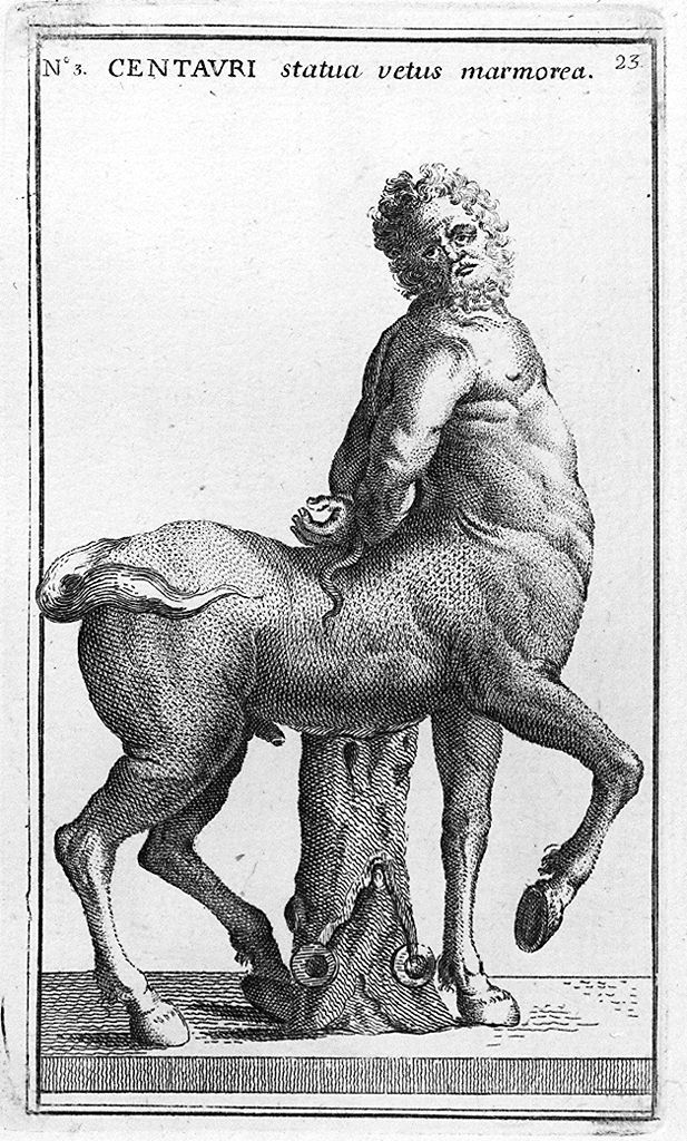 centauro (stampa, elemento d'insieme) - ambito romano (sec. XVIII)