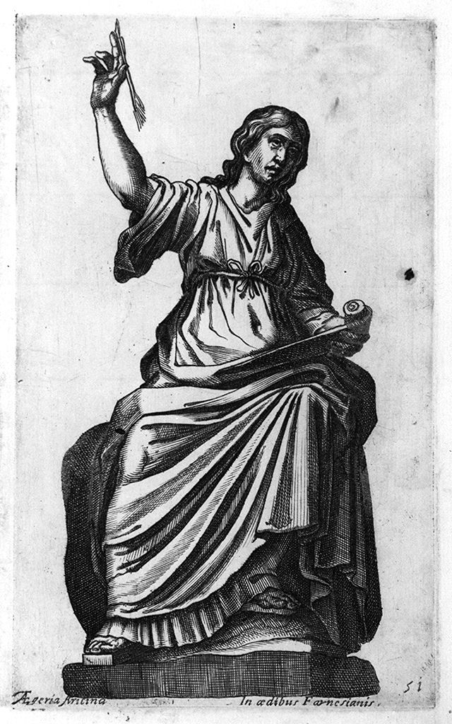 sibilla Egeria (stampa, elemento d'insieme) di Cavalleriis Giovanni Battista de' (sec. XVI)